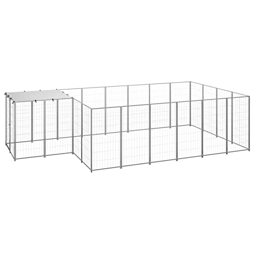 Camerina Hundezwinger Silbern 8,47 m² Stahl Welpenlaufstall Zaun FüR Hunde HundekäFig FüR Zuhause Camping Zaun Hundegehege 3082209 Camerina Hundezwinger Silbern 8,47 m² Stahl Welpenlaufstall Zaun FüR Hunde HundekäFig FüR Zuhause Camping Zaun Hundegehege 3082209 von Camerina