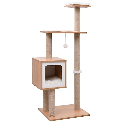 Camerina Katzen-Kratzbaum mit Sisal-Kratzmatte 123 cm Deckenspanner Kletterwand Katzen Katzen Baum Camerina Katzen-Kratzbaum mit Sisal-Kratzmatte 123 cm Deckenspanner Kletterwand Katzen Katzen Baum von Camerina