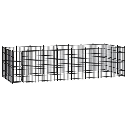 Camerina Outdoor-Hundezwinger Dog House Outdoor Pet Comfort Katzengehege Hundeauslauf DraußEn Tiergehege Stahl 22,12 m² 3097979 von Camerina