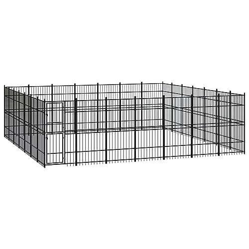 Camerina Outdoor-Hundezwinger Dog House Outdoor Pet Comfort Katzengehege Hundeauslauf DraußEn Tiergehege Stahl 45,16 m² 3098000 von Camerina