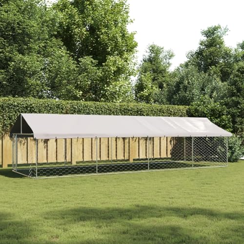 Camerina Outdoor-Hundezwinger mit Dach EisenkäFig FüR Hunde Outdoor Hundezwinger HaustierkäFig Hundevilla 600x200x150 cm Camerina Outdoor-Hundezwinger mit Dach EisenkäFig FüR Hunde Outdoor Hundezwinger HaustierkäFig Hundevilla 600x200x150 cm von Camerina