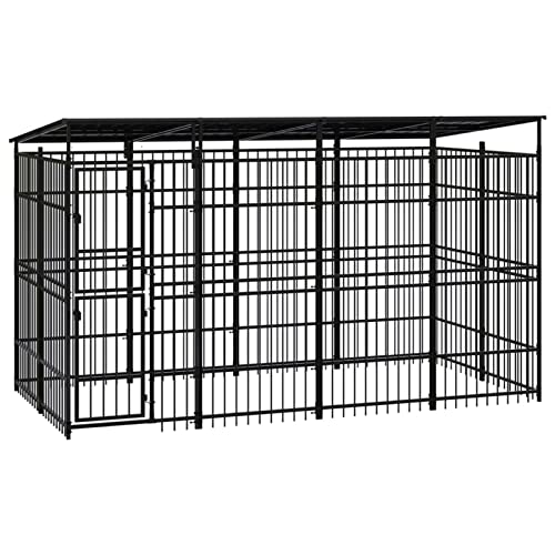 Camerina Outdoor-Hundezwinger mit Dach EisenkäFig FüR Hunde Outdoor Hundezwinger HaustierkäFig Hundevilla Stahl 7,37 m² 3097967 Camerina Outdoor-Hundezwinger mit Dach EisenkäFig FüR Hunde Outdoor Hundezwinger HaustierkäFig Hundevilla Stahl 7,37 m² 3097967 von Camerina