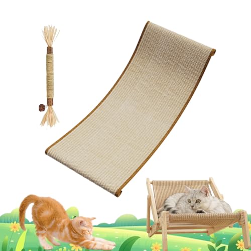 Celery Pets Cat Lounger Chair, cat Sisal Lounge Chair for Indoor, Adjustable Cat Hammock Pet Cozy Bed, Holds Up to 44lbs Thickened Recliner (Replacement Pads) von Camic