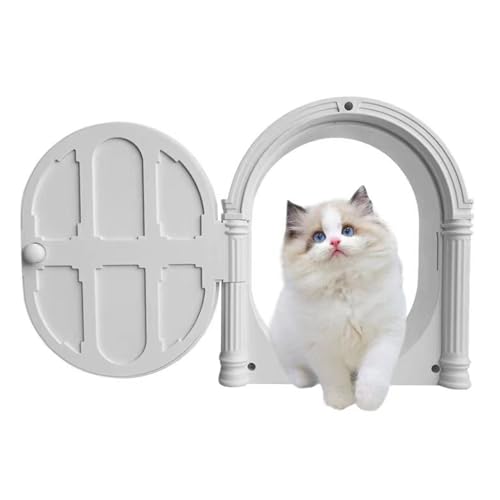 Camidy Cat Door Interior Door with Locking Easy Installation No-Flap Cat Door Pet Door for Cats Small Medium Dogs von Camidy