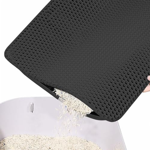 Camidy Cat Litter Mat, Kitty Litter Trapping Mat, Honeycomb Double Layer Cat Litter Trapping Mat Waterproof Urine Proof Cat Litter Trapping Mat Easy Scatter Control Camidy Cat Litter Mat, Kitty Litter Trapping Mat, Honeycomb Double Layer Cat Litter Trapping Mat Waterproof Urine Proof Cat Litter Trapping Mat Easy Scatter Control von Camidy