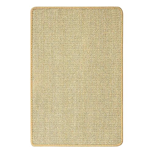 Camidy Cat Scratching Mat Sisal, Sisal Fabric Large 23.6 x 15.7 Cat Scratching Pad for Indoor Cats with 4 Hook Loop Tape, Cat Scratching Rug Wall Scratchers for Indoor Cats von Camidy