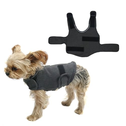 Camidy Dog Anxiety Vest, Adjustable Dog Thunder Jacket Dog Anxiety Relief Coat Reflective Strip Calming Jacket for Anxiety Fireworks Thunder von Camidy