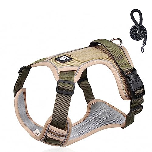 Camidy Dog Harness with Leash Set for Small Medium Dog, No Pull Harness for Dog with Handle Reflective Dog Harness Puppy Vest for Easy Control von Camidy