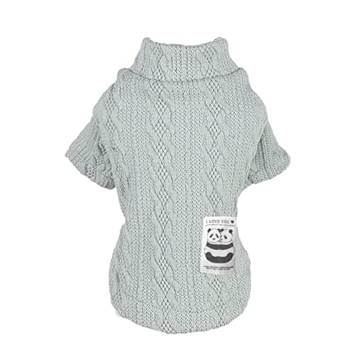 Camidy Hundepullover Haustier Strick Pullover Pullover Winter Warme Turtscheck Sweatshirt Bekleidung für Hunde Katzen von Camidy