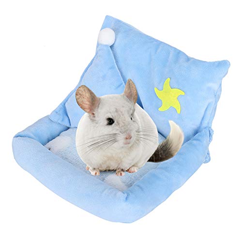 Camidy Kleines Haustier Schlafbett mit Kissen Seestern Ruhe Sofa Kissen Und Mini Plüsch Kissen Ruhe Bett für Hamster Beruhigende Donut Bett von Camidy