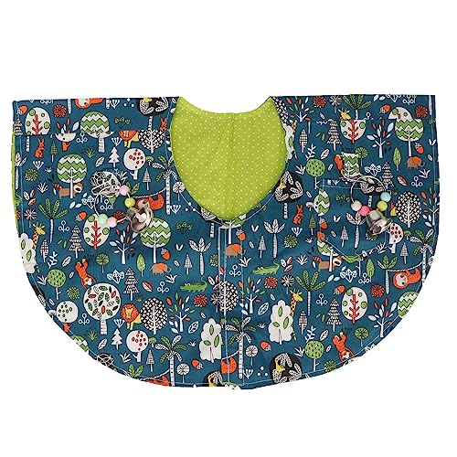 Camidy Parrot Anti-Scratch Shoulder Protector with 2 Loops for Bird Anklet and Toy, Multi-Functional Pet Shoulder Pad Diaper Shawl for Parakeets Cockatiels Macaws von Camidy