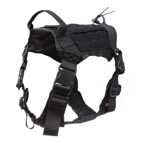 Camidy Tactical Dog Harness with Handle, Tactical Dog Harness for Large Dogs No Pull Harness Training Dog Harness for Walking Camping von Camidy