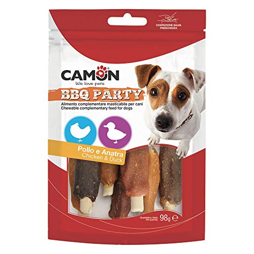 Camon AE901 BBQ Party Snack für Hunde Huhn und Ente Premietti Kaubarer Hund von Camon