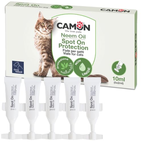 Camon - Spot-On Ampullen für Katzen mit Niemöl - G910 5 Ampullen 2,00 ml Camon - Spot-On Ampullen für Katzen mit Niemöl - G910 5 Ampullen 2,00 ml von Camon