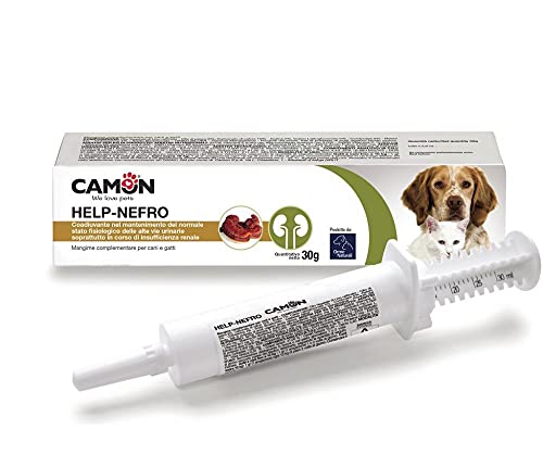 Camon Help NEFRO Ergänzungsfuttermittel für Hunde und Katzen, Adjuvant bei der Aufrechterhaltung des normalen physiologischen Zustands der Hohen Harnwege von Camon
