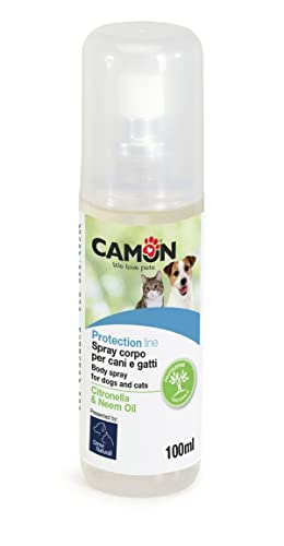 Camon Körperspray für Hunde und Katzen Citronella und Neemöl - Protection Line Natürlicher Schutz für Schädlinge und Insekten von Camon