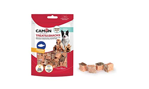 Snack für Hunde Lachswürfel - 80g - Glutenfrei und Zusatzstoffe von Camon