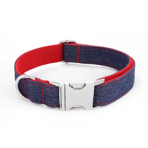 Campsis Hundehalsbänder mit Schnellverschluss-Metallschnalle, D-Ring, Welpenhalsband, verstellbares Hundehalsband für Hunde, M = 41,9–48 cm Campsis Hundehalsbänder mit Schnellverschluss-Metallschnalle, D-Ring, Welpenhalsband, verstellbares Hundehalsband für Hunde, M = 41,9–48 cm von Campsis