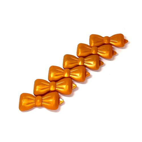 Haarschleife Haarspange für Haustiere Hunde-Haarspange Perlmutt-orange 57 von Camtiac