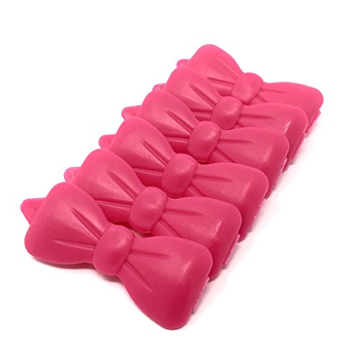 Haarschleife Haarspange für Haustiere Hunde-Haarspange 6 Stück neon-pink von Camtiac