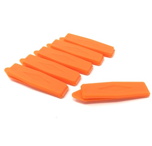 Camtiac Hunde-Haarspange Raute 6 Stück orange 7 von Camtiac