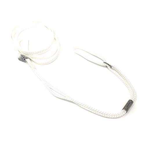 ShowLeine Vorführleine für Hundeausstellung Ausstellungsleine Showleine Nylon für kleine mittelgroße und große Hunde Weiss 5mm x 120cm von Camtiac