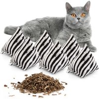 Canadian Cat Company Baldrianspielzeug 6x Schmusepyramide Zebra von Canadian Cat Company