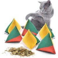 Canadian Cat Company Catnipspielzeug 6x Schmusepyramide Reggae 4-Color von Canadian Cat Company