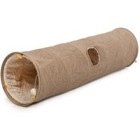 Canadian Cat Company Katzentunnel XXL mit Kuschelfell beige von Canadian Cat Company
