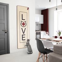Canadian Cat Company Kratzteppich 180x60cm mit Wandbefestigung beige von Canadian Cat Company