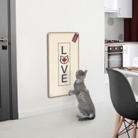 Canadian Cat Company Kratzteppich 80x40cm mit Wandbefestigung beige von Canadian Cat Company