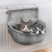 Canadian Cat Company Kuschelsack für Heizkörper grau von Canadian Cat Company