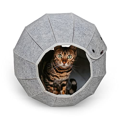CanadianCat Company | Katzenhöhle in Kugelform | Katzenkugel - ca. Ø 46 cm von CanadianCat Company