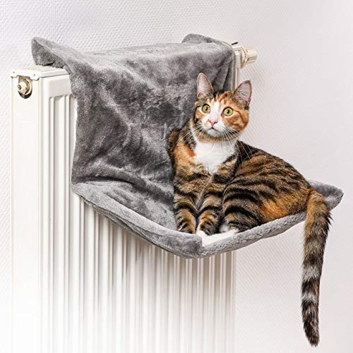 CanadianCat Company | Liegemulde für Katzen in grau ca. 45x26x31 cm Katzen Heizungs-Liege L von CanadianCat Company