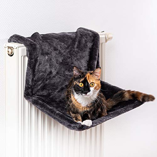 CanadianCat Company | Liegemulde für Katzen in schwarz ca. 45x26x31 cm Katzen Heizungs-Liege L von CanadianCat Company