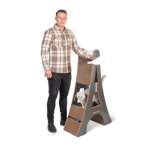 CanadianCat Company | Design-Kratzmöbel Eiffelturm | Kratzbaum, Kletterturm | 78 x 33 x 125 cm von CanadianCat Company