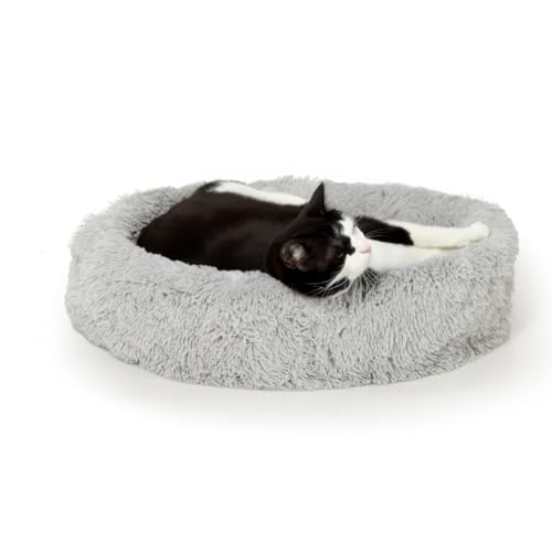 CanadianCat Company | Flauschiges Plüschbett für Katzen, Katzenbett Donut, waschbar Katzenschlafplatz Katzenkissen Katzenkorb rund, hellgrau, ca. 50 x 50 x 20 cm CanadianCat Company | Flauschiges Plüschbett für Katzen, Katzenbett Donut, waschbar Katzenschlafplatz Katzenkissen Katzenkorb rund, hellgrau, ca. 50 x 50 x 20 cm von CanadianCat Company