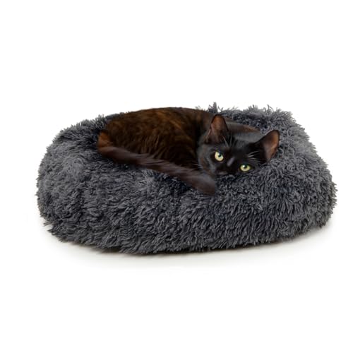 CanadianCat Company | Flauschiges Plüschbett für Katzen, Katzenbett Donut, waschbar Katzenschlafplatz Katzenkissen Katzenkorb rund dunkelgrau, ca. 50 x 50 x 20 cm CanadianCat Company | Flauschiges Plüschbett für Katzen, Katzenbett Donut, waschbar Katzenschlafplatz Katzenkissen Katzenkorb rund dunkelgrau, ca. 50 x 50 x 20 cm von CanadianCat Company