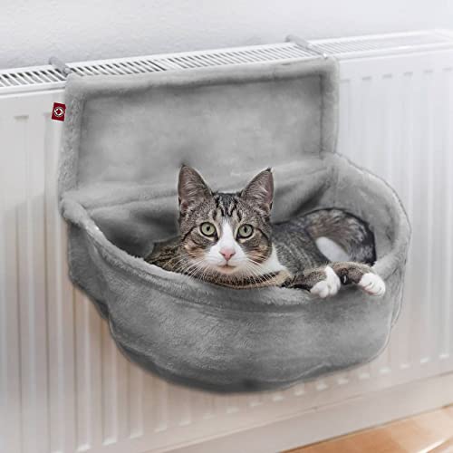 CanadianCat Company | Katzen Kuschelsack für Heizkörper | Grau | Liegemulde mit verstellbaren Bügeln CanadianCat Company | Katzen Kuschelsack für Heizkörper | Grau | Liegemulde mit verstellbaren Bügeln von CanadianCat Company