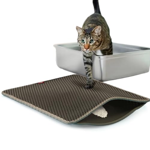 CanadianCat Company | Katzenklo Matte groß XXL, Katzenstreu Matte, Vorleger für Katzentoilette, Katzenmatte, Katzenstreumatte, anthrazit, 80 x 65 cm CanadianCat Company | Katzenklo Matte groß XXL, Katzenstreu Matte, Vorleger für Katzentoilette, Katzenmatte, Katzenstreumatte, anthrazit, 80 x 65 cm von CanadianCat Company
