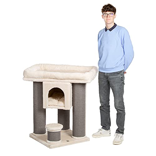 CanadianCat Company | Kratzbaum Calgary - beige - große Plattform mit Kuschlhaus, Kuschelhöhle, Dicke Sisalstämme CanadianCat Company | Kratzbaum Calgary - beige - große Plattform mit Kuschlhaus, Kuschelhöhle, Dicke Sisalstämme von CanadianCat Company