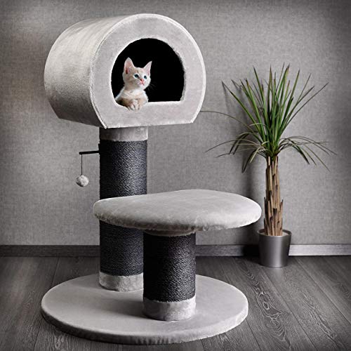 CanadianCat Company | Kratzbaum London - grau | Kratzstämme Ø 20cm | ca. 80 x 80 x 116 cm CanadianCat Company | Kratzbaum London - grau | Kratzstämme Ø 20cm | ca. 80 x 80 x 116 cm von CanadianCat Company