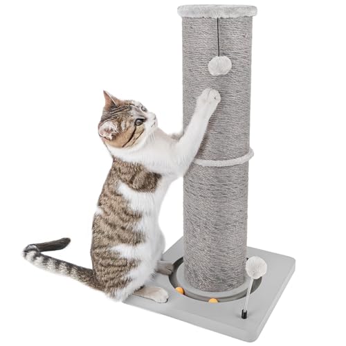 CanadianCat Company | Kratzstamm für Katzen - Carla - mit Spielzeug | interaktives Katzenspielzeug selbstbeschäftigung | mit 82cm-hoher Kratzsäule Ø20cm | ca. 40 x 40 x 86 cm CanadianCat Company | Kratzstamm für Katzen - Carla - mit Spielzeug | interaktives Katzenspielzeug selbstbeschäftigung | mit 82cm-hoher Kratzsäule Ø20cm | ca. 40 x 40 x 86 cm von CanadianCat Company
