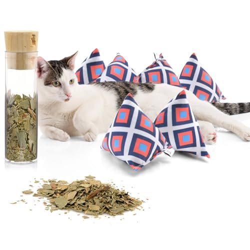 CanadianCat Company | Schmusekissen 6er Set Schmuse-Pyramide XL Nordic Karo mit Katzenminze, Katzenkissen, interaktives Katzenspielzeug CanadianCat Company | Schmusekissen 6er Set Schmuse-Pyramide XL Nordic Karo mit Katzenminze, Katzenkissen, interaktives Katzenspielzeug von CanadianCat Company