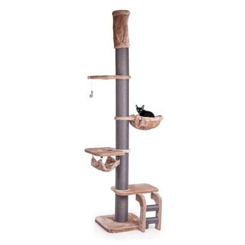 CanadianCat Company | XXL Kratzbaum Lofty mit Deckenspanner in Cappuccino | Stabiler Kratzturm für Katzen | Extra Großer Kletterbaum, ca. 57x57x250-275cm CanadianCat Company | XXL Kratzbaum Lofty mit Deckenspanner in Cappuccino | Stabiler Kratzturm für Katzen | Extra Großer Kletterbaum, ca. 57x57x250-275cm von CanadianCat Company