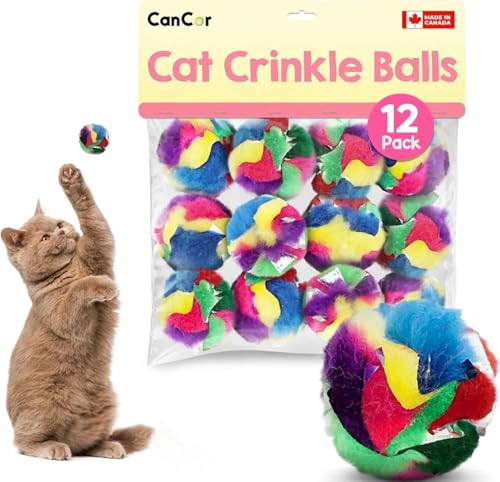 Cancor Innovations Mini Crinkle Ball Katzenspielzeug von Cancor Innovations