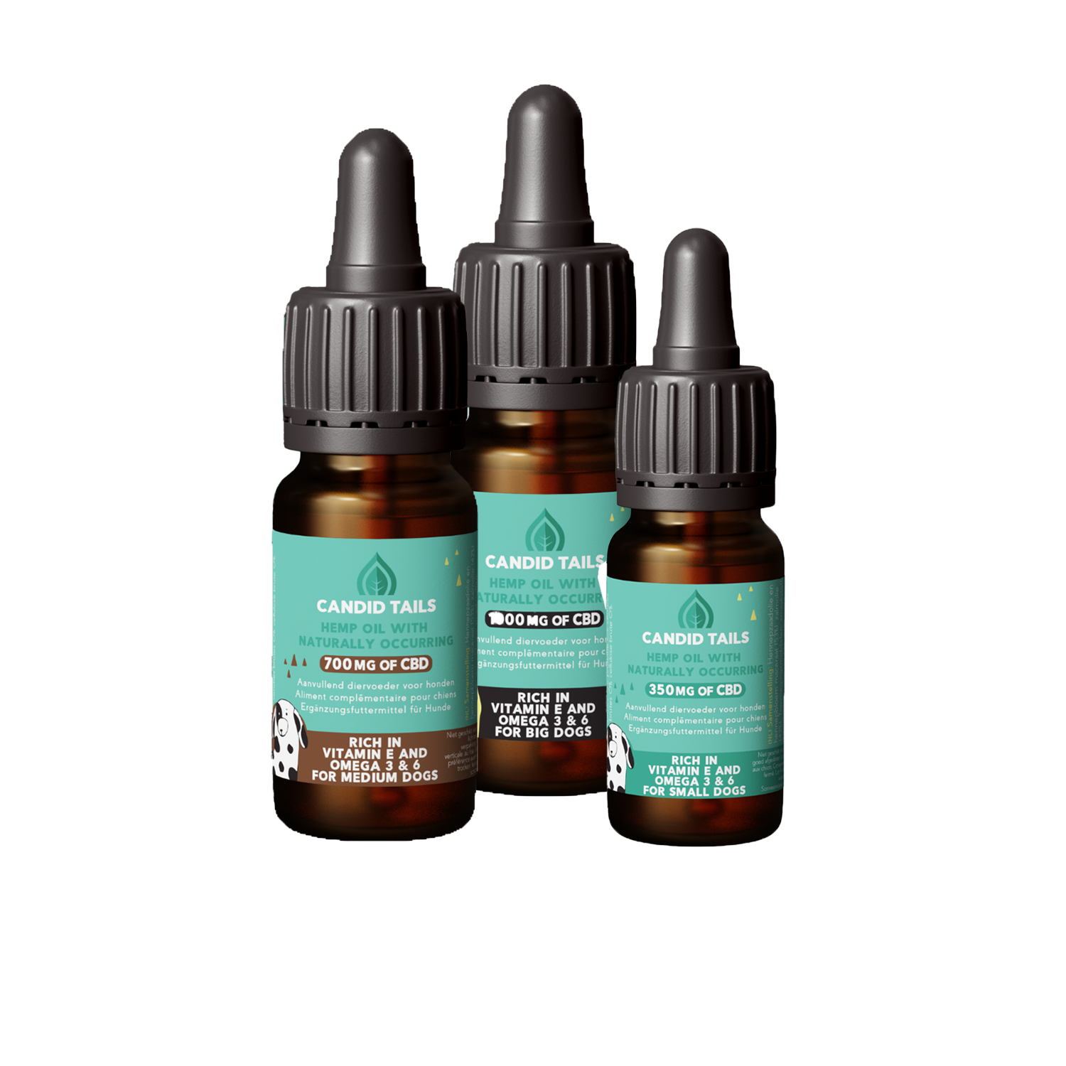Candid Tails Hanföl mit CBD für kleine Hunde - 10 ml Candid Tails Hanföl mit CBD für kleine Hunde - 10 ml von Candid Tails