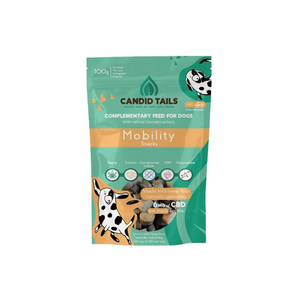 Candid Tails Mobility+ Snacks mit CBD < 15 kg - 50 Stück Candid Tails Mobility+ Snacks mit CBD < 15 kg - 50 Stück von Candid Tails