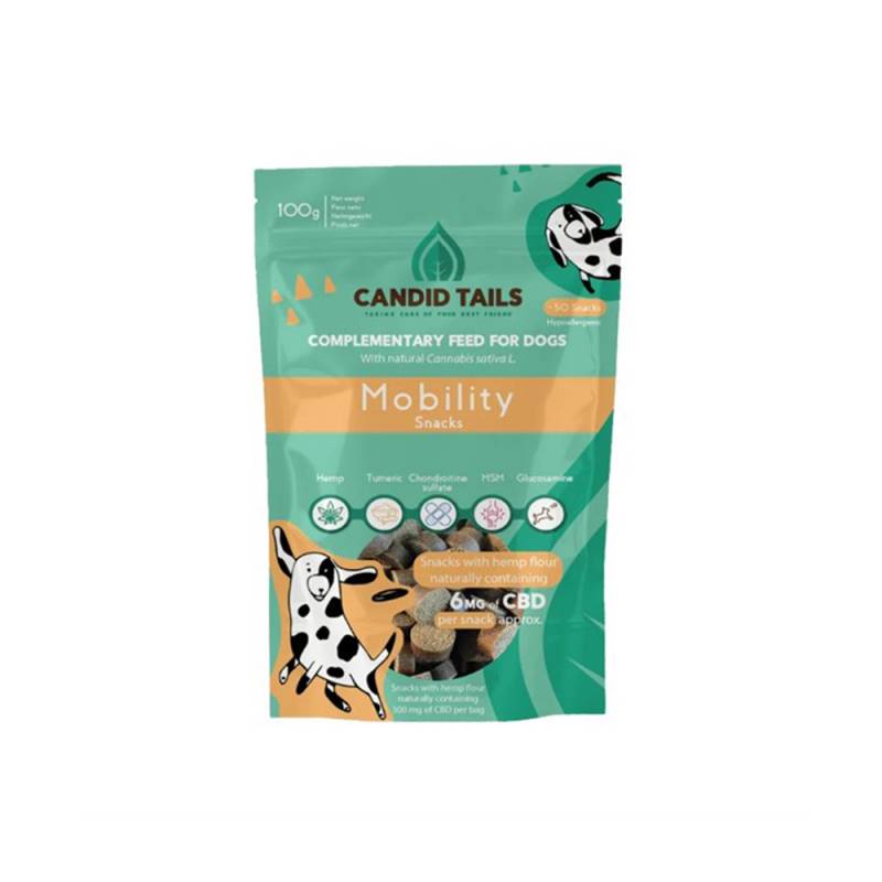 Candid Tails Mobility+ Snacks mit CBD < 15 kg - 50 Stück Candid Tails Mobility+ Snacks mit CBD < 15 kg - 50 Stück von Candid Tails