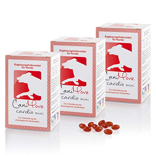 300 Kapseln (3 Pkg.) CaniMove Cardio mini -Ergänzungsfuttermittel für Hunde zur Unterstützung der Herzfunktion. von CaniMove